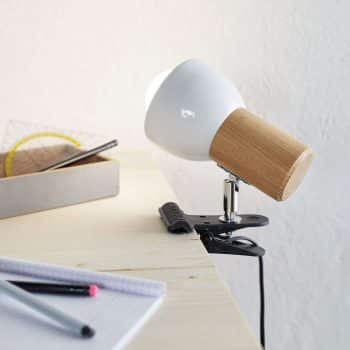 Malá upínacia lampa Clampspots s dubovým drevom - Image 2