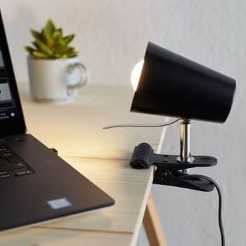 Čierna upínacia lampa Clampspots moderný vzhľad - Image 2