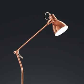 Stojaca lampa Keali výškovo nastaviteľná medená - Image 2