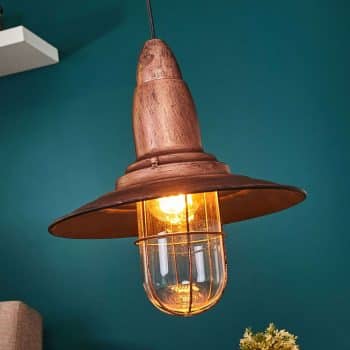 Fisherman – závesná lampa starožitná medená úprava