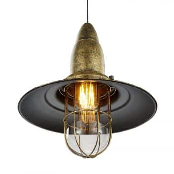 Kuchynská lampa Fisherman starožitná mosadz