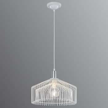 Klietková závesná lampa Tanja v bielej - Image 2