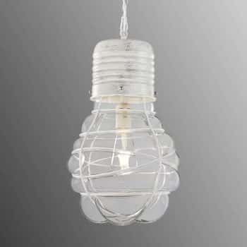 Závesná lampa Edda biela starožitná - Image 2