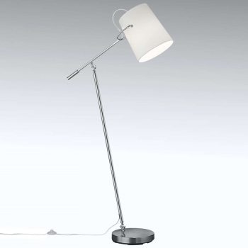 Výkyvná textilná stojaca lampa Meran