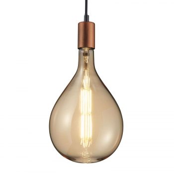 LED Globe žiarovka kvapka E27 8W 2 700 K jantár - Image 2