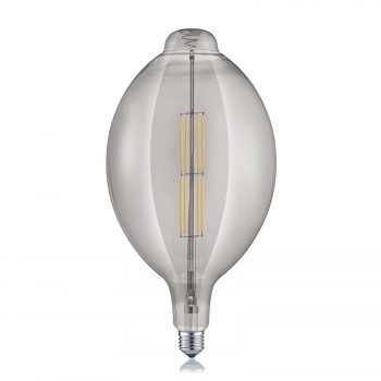 LED žiarovka E27 8W 2 700 K dlhý tvar dymová farba