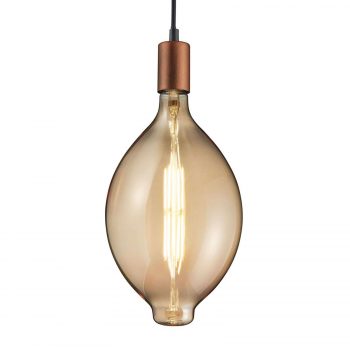 LED žiarovka E27 8W 2 700 K dlhý tvar jantár - Image 2