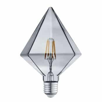 LED žiarovka E27 4W 3 000 K diamant dymová farba