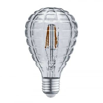 LED Globe žiarovka kvapka E27 4W 3 000K štrukt dym