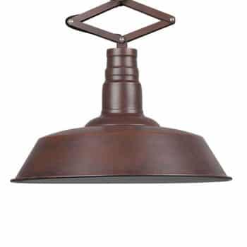Závesná lampa Detroit teleskopická hrdzavá farba - Image 2