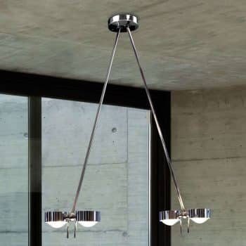 Závesná lampa PUK CEILING; 4-pl. chróm 80 cm - Image 2