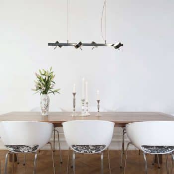 Závesná lampa PUK QUARTETT, chróm matná - Image 2
