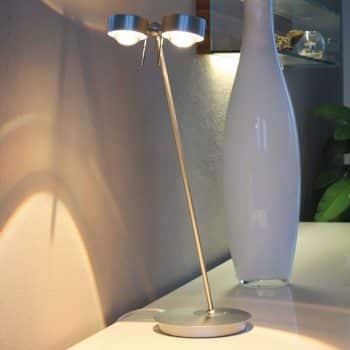 2-plameňová stolná lampa PUK TABLE