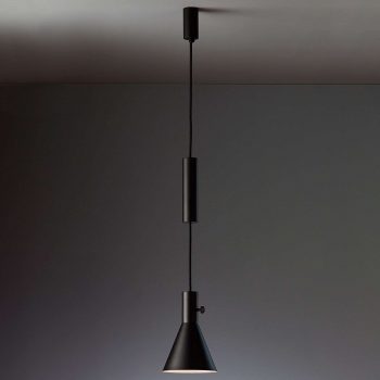 TECNOLUMEN Eleu – LED závesné, čierne matné - Image 2