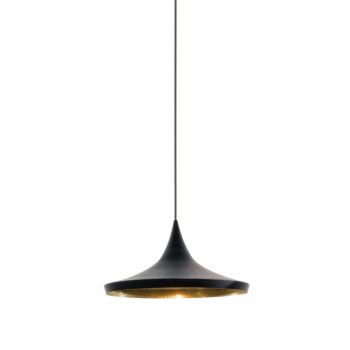 Tom Dixon Beat Wide čierna mosadzná závesná lampa - Image 2
