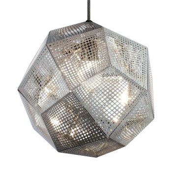 Tom Dixon Etch – geometrická závesná lampa oceľ