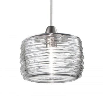 LED závesné svietidlo Damasco číre Ø 12 cm