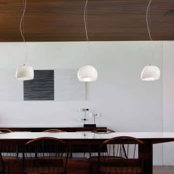 Závesná lampa Surface Ø 27cm E27 biela/matná biela - Image 2