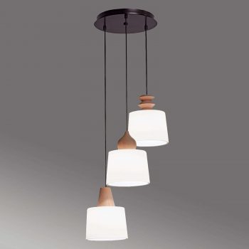Troj-plameňová závesná lampa Eduardovo - Image 2