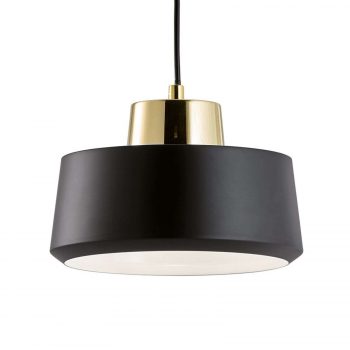 Moma – čierna závesná lampa z kovu