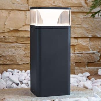 Soklové LED svietidlo Lidia hliník 25 cm