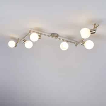 Stropné LED svietidlo Elaina 6-pl, matný nikel - Image 2