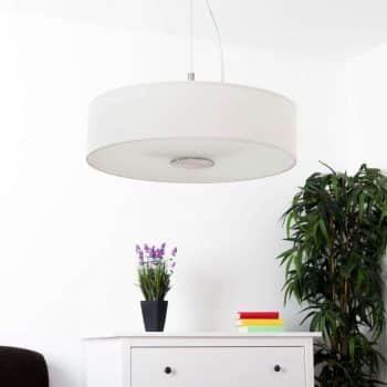 Závesná lampa Josia z látky, biela - Image 2