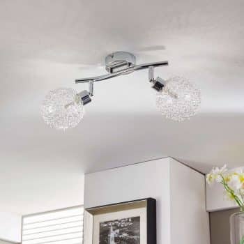 Stropné LED svietidlo Ticino, 2-plameňové - Image 2