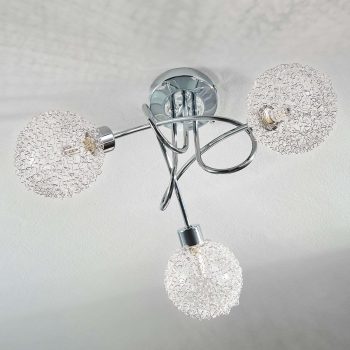 Stropné LED svietidlo Ticino, 3-plameňové okrúhle - Image 2