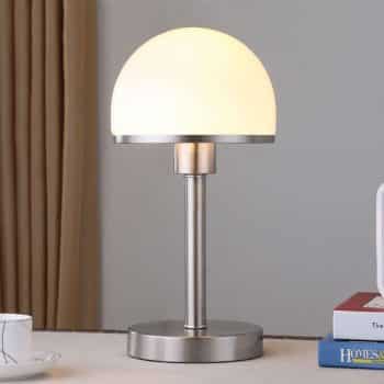 Stolná lampa Jolie so skleneným tienidlom dotyková - Image 2