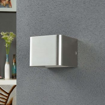 Nástenné LED svietidlo Lonisa, nikel, 10 cm - Image 2