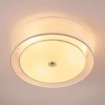 Stropné LED easydim svietidlo Tobia z bielej látky - Image 2