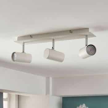 Troj-plameňové stropné LED svietidlo Iluk v bielej - Image 2