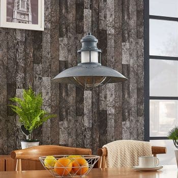 Priemyselne pôsobiaca závesná lampa Louisanne sivá - Image 2