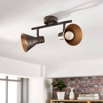Čierno–zlaté stropné LED svietidlo Zera, easydim - Image 2