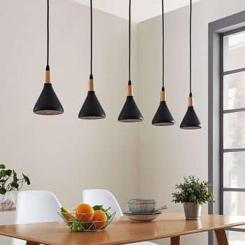 Stropné LED svietidlo Arina čierne 5-plameň - Image 2