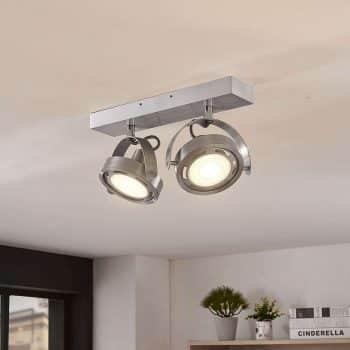 LED svetlo Munin stmievateľné hliník 2-plameňové - Image 2