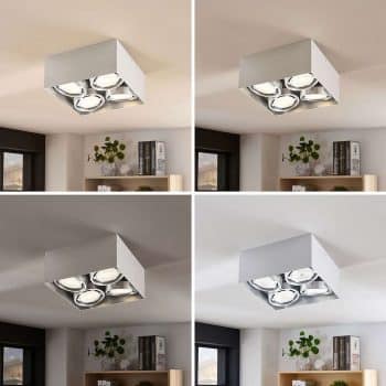 LED Downlight Rosalie hranaté 4-pl. hliník - Image 2