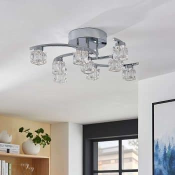 Stropné LED svietidlo Yaro pochrómované 9-pl. - Image 2