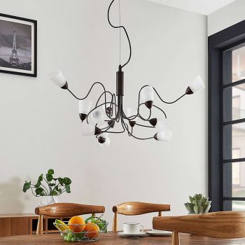 LED závesná lampa Hannes, 12 svetiel, okrúhla - Image 2