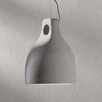 Betónová závesná lampa Morton, Ø 24,5 cm