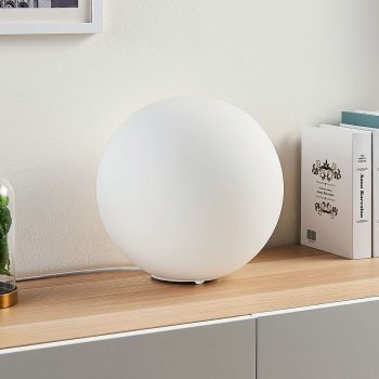 Lindby Smart RGB LED stolová lampa Rhona, guľa - Image 2
