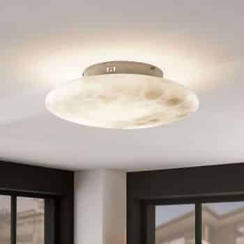Stropná lampa Elida, alabastrové sklo, 42 cm - Image 2