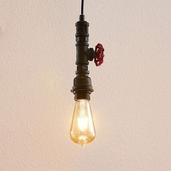 Vintage závesná lampa Paio, vodovodný kohútik
