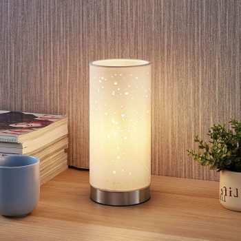 Stolová lampa Umma s malými otvormi, biela - Image 2