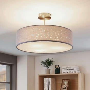 Stropná lampa Umma, s medzerou, sivá - Image 2