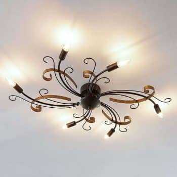Stropná lampa Dalia vo florentínskom štýle