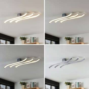 LED stropná lampa Annays, v tvare vlny, stmievač - Image 2