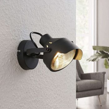 Reflektorová bodová lampa Henega čierna, 1 svetlo - Image 2