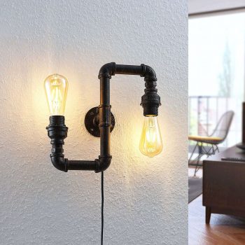 Nástenná lampa Josip, priemyselný dizajn/Up & Down - Image 2